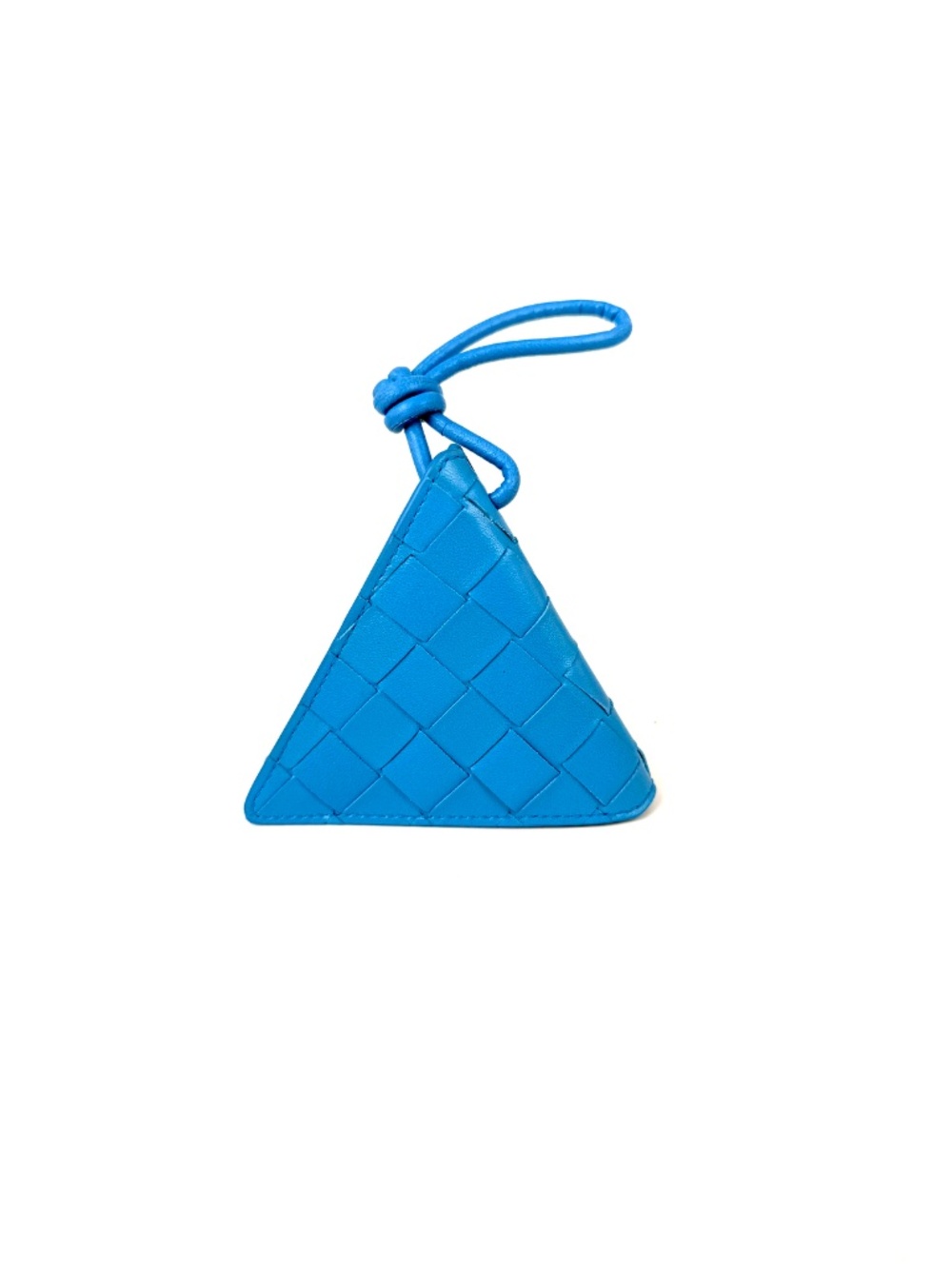 SOLD Bottega Veneta Triangle Blue Napa Leather Coin Purse Pouch - Picture 4 of 13